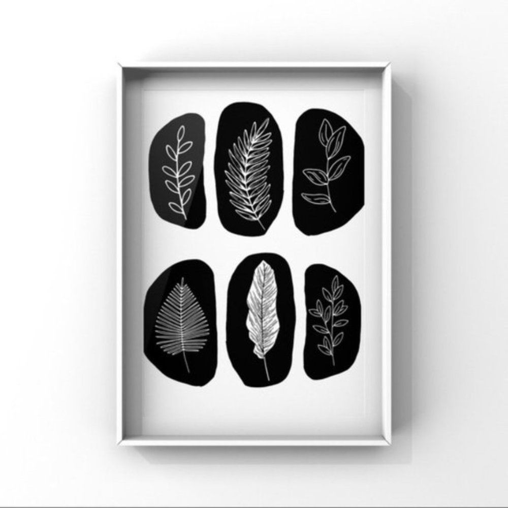 Modern minimalist boho abstract wall art print